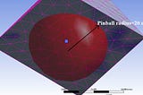 What is a pinball radius in FEA?