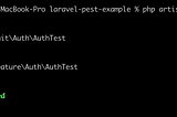 Laravel with PEST TEST framework (include examples)