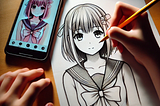 How to Draw an Anime Girl from Your Cellphone with a Pencil: A Step-by-Step Guide