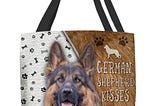 German Shepherd Kisses Fix Everything Tote Bag