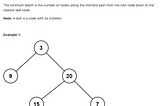 Minimum Depth of Binary Tree