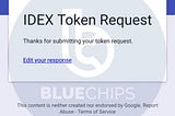 BLUECHIPS TOKEN APPLIED FOR LISTING IN IDEX