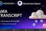 AMA Transcript for Monsoon Finance x Blockchain Space Community