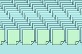 Cover image showing lots of pages