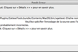 PoEdit: Erreur Veuillez spécifier l’encodage de la source avec l’option “—from-code”
