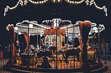 Carousel at night.