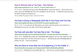 How to stop Youtube ads