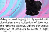 Wedding Night Sex Toys | Liquidvybes.store