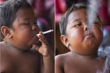 Ardi Rizal: el niño que fumaba a los dos años de edad