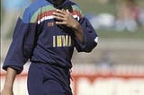 Sachin Tendulkar in the classic 1992 jersey