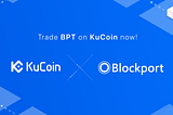Blockport is listed on KuCoin!