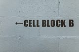 Jail cell sign. Photo by RODNAE Productions from Pexels.