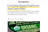 Can Eating Organic Food Lower Your Cancer Risk?