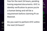 KYC Verification in Pi Network😀