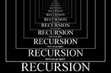 recursion ! => recursion(