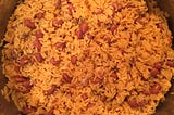 Arroz con Habichuelas Junto (Yellow Rice and Beans)