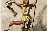 An anthropomorphic fox