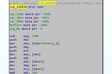 Root cause analysis on unusual stack writing functions with IDA.