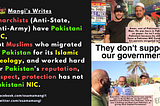 Anarchists (Anti-State, Anti-Army) have Pakistani NIC, but Muslims who migrated to Pakistan for Its…