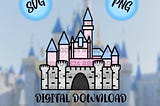 Disneyland, Disneyland Castle, SVG/ PNG File