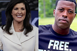 Republican presidential candidate Nikki Haley and Black, Gay Republican