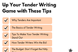 Up Your Tender Writing Game with These Tips