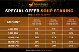 Big Promotion Soup Staking For Community