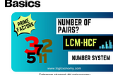 Solving LCM and HCF Puzzles: Finding the Number of Pairs