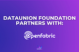 Building a Fairer Data & AI Ecosystem for Everyone: DataUnion Foundation partners with Openfabric