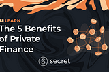 The 5 Benefits of Private Finance (PriFi)