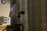 Behind the curtain