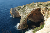 The Blue Grotto is actually a number of sea caverns on the southern coast of Malta.