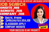 I will search and apply jobs, job search, job application, apply to jobs, remote jobs