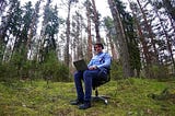 Remote work in the Russian wilderness