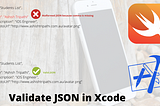 How to validate JSON in Xcode project