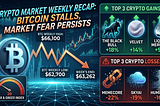 Crypto Market Weekly Update: Bitcoin Stalls Amid Extreme Fear and Economic Pressure
