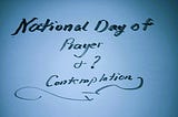 National Day of Prayer