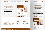 Bakery Shop App Landing Page UIUX Design