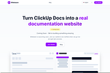 How I Built Wikibeem: Turning ClickUp Docs into Professional Documentation Sites