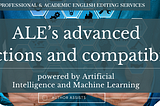 ALE’s advanced functions and compatibility