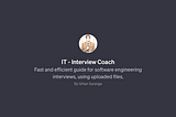 The GPT-Powered Interview Coach — A Step Towards Better Interview Preparation