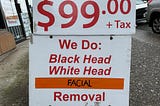 Head removal sign