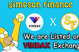 SIMF LISTED ON VINDAX EXCHANGE