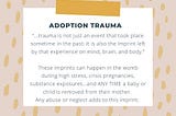 Adoption and Intergenerational Trauma