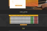 back-end and front-end dev progress…