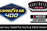 GFT Facts & Stats Friday: NASCAR Cup Series Goodyear 400 at Darlington Raceway