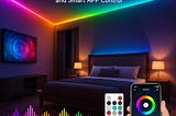 Discover the perfect blend of style and technology with TJOY LED Lights for Bedroom 100ft
