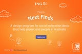 Introducing ING Next Finds