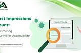 First Impressions Count: Optimizing Your H1 for Accessibility