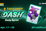Frutti Dino Dash Major Update Giveaway on Zealy